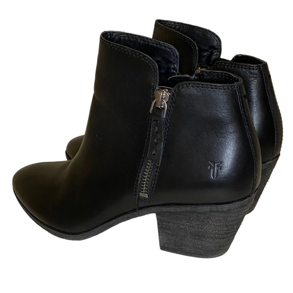 FRYE Black Leather Women’s Ankle Boot Judith size 6.5 M - Picture 8 of 13